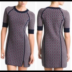 Juicy Couture red & blue sweater dress